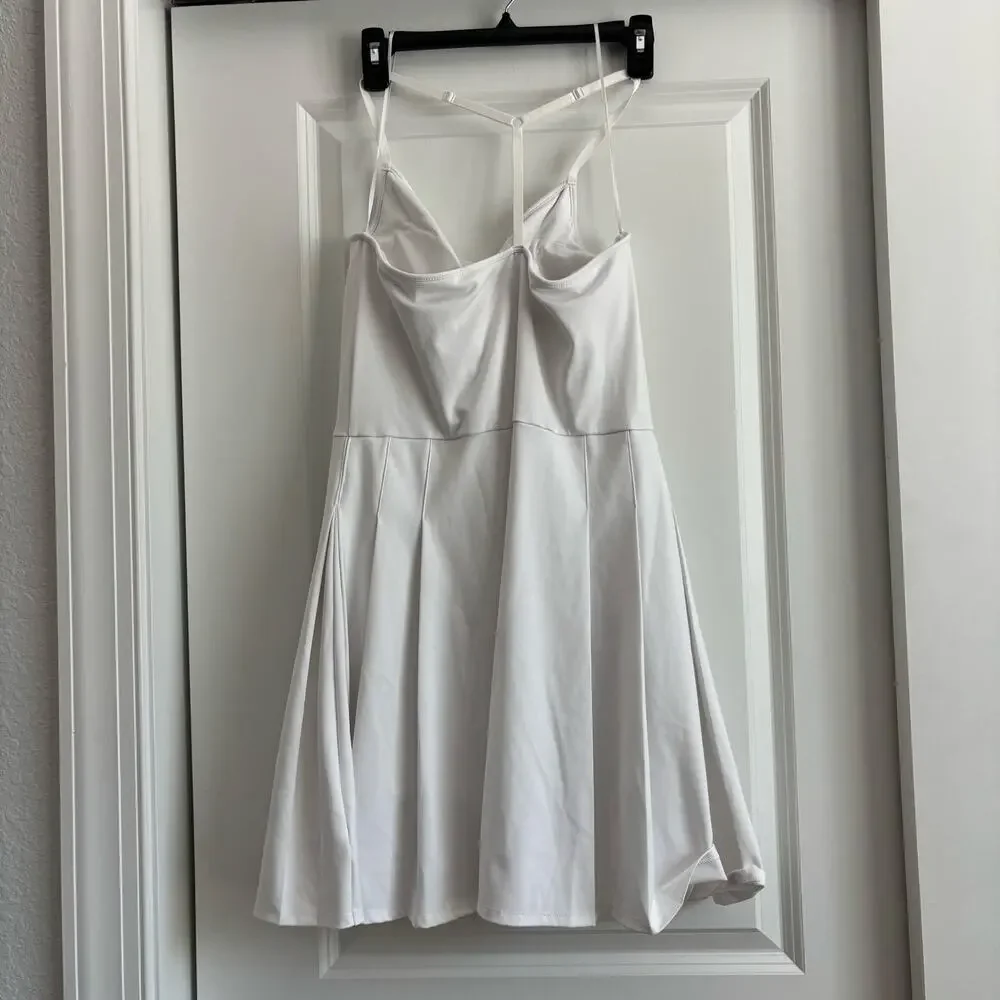 Tommy Bahama White Tennis Golf Racquet & Paddle Dress Sz L Athletic